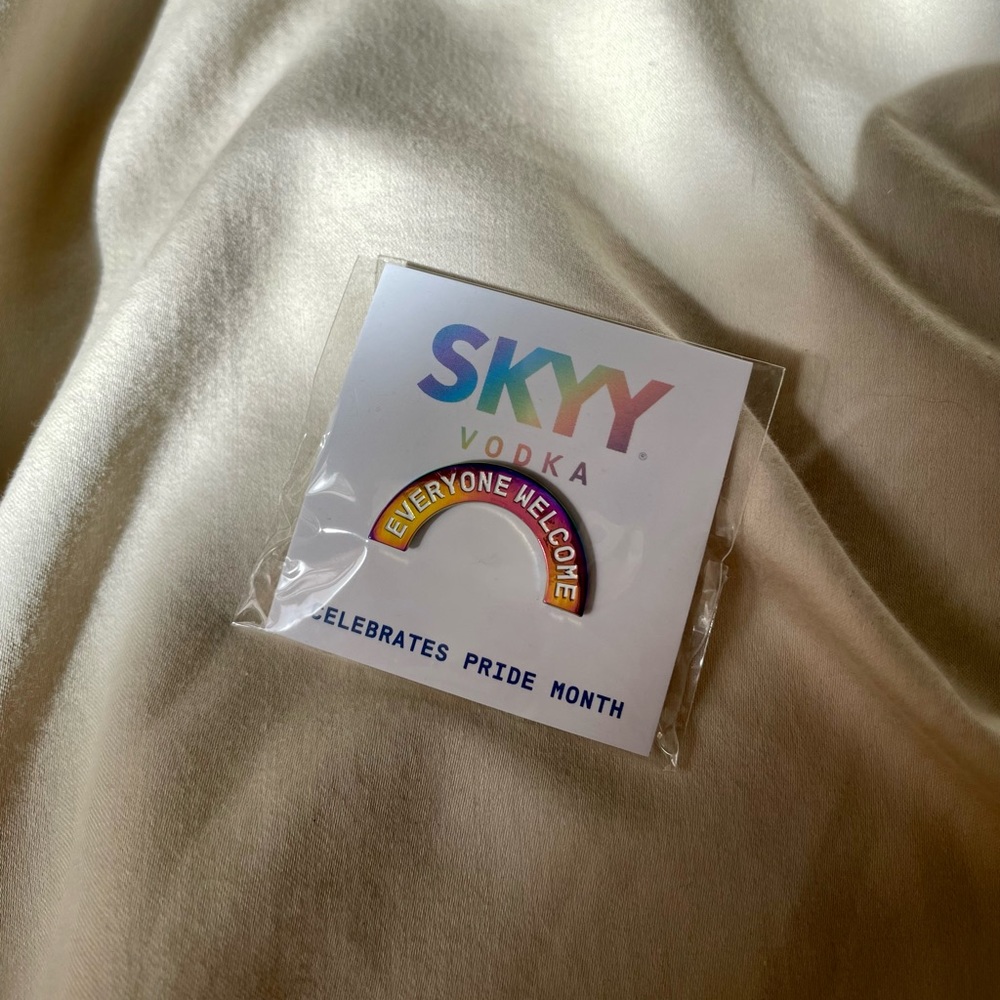SKYY Vodka Everyone Welcome PRIDE Pin